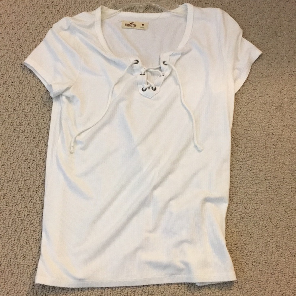Cute lace up crop from Hollister